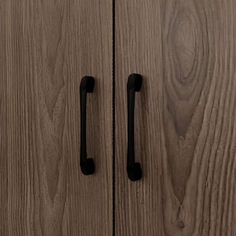 78.7'' H X 47.2'' W X 15.7'' D Glass Door Display Cases Bookcase With Adjustable Lighting