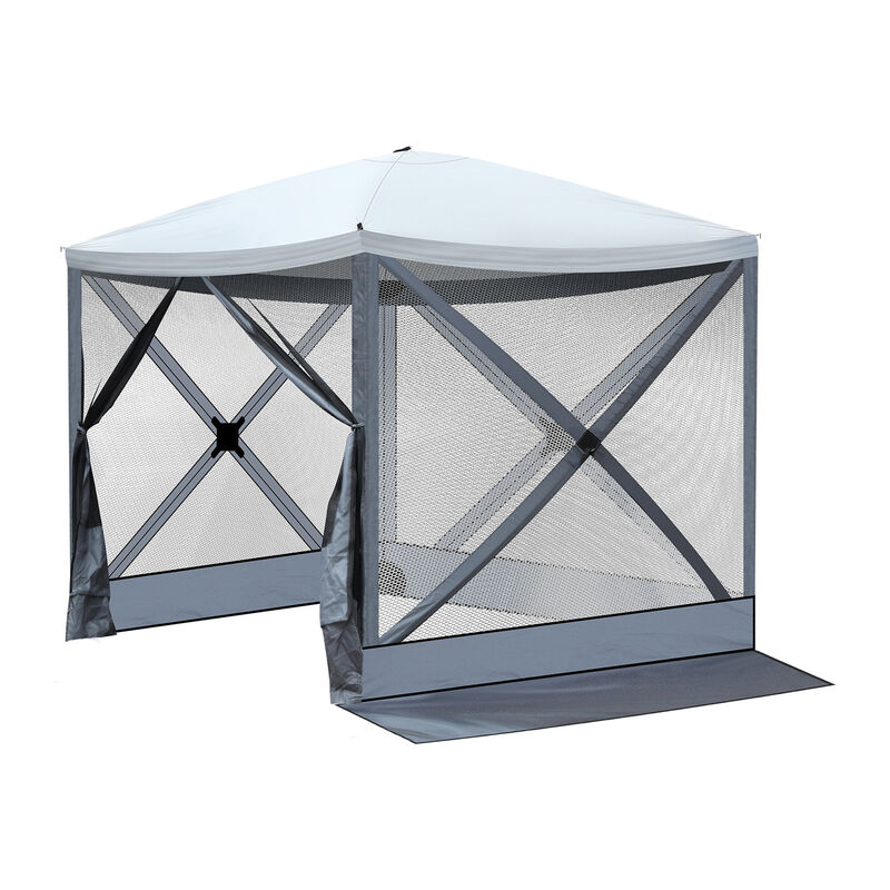 Pop-Up Camping Canopy for Outdoor Shade at Beach, Garden, or Backyard image number 4