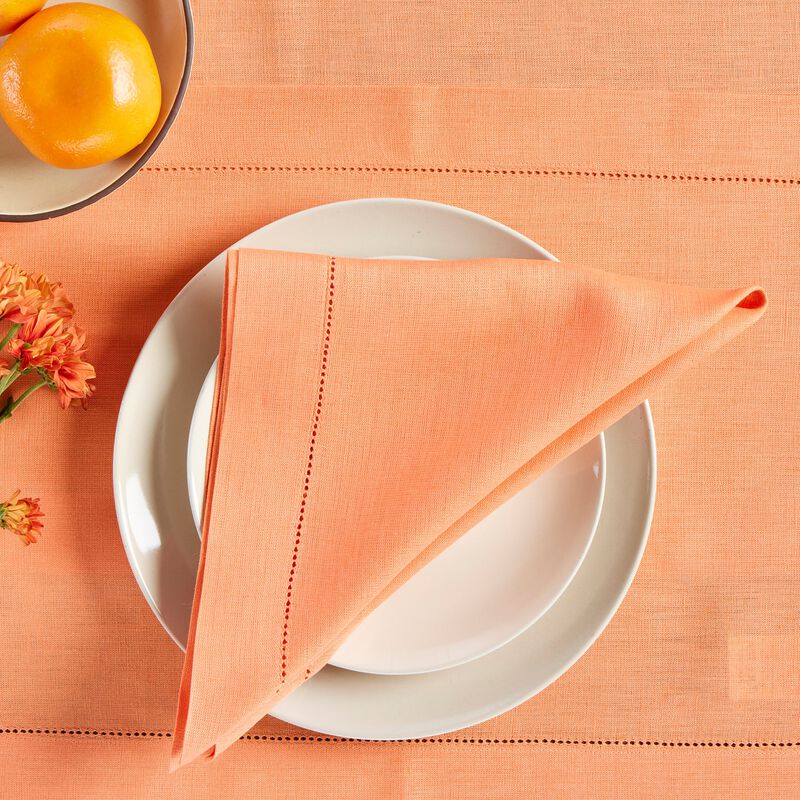 Linen Dinner Napkins - Classic Hemstitch image number 1