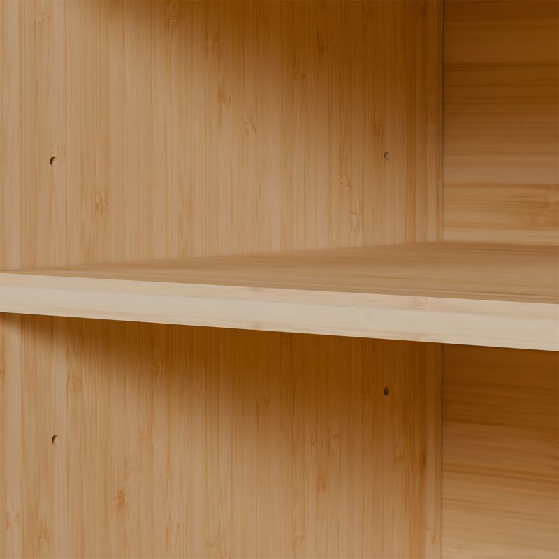 Modern Wood TV cabinet with Open Shelf for Living Room image number 5