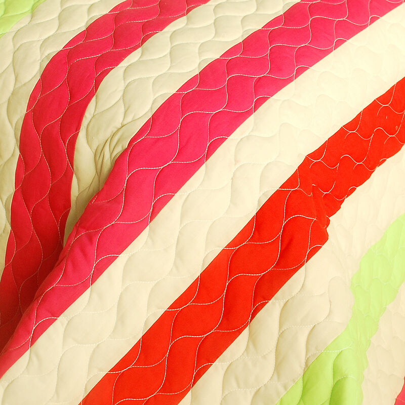 Lightweight Queen Size 3PC Patchwork Quilt Set All-Season Bedspread image number 2