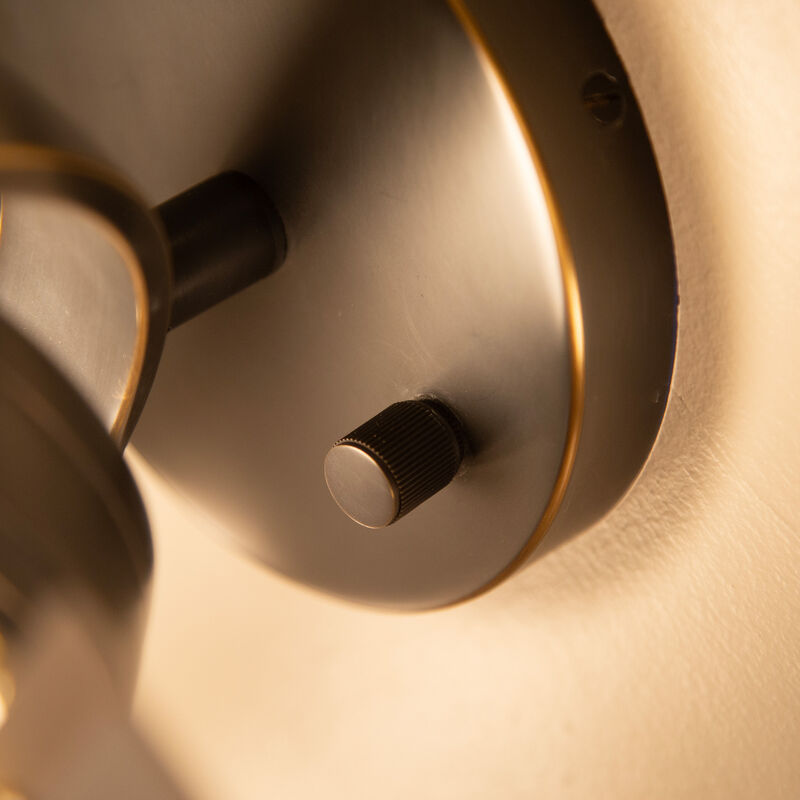 Blanco 6-in Alabaster Damp-Rated Dimmable LED Wall/Vanity Light with Urban Bronze Finish image number 2
