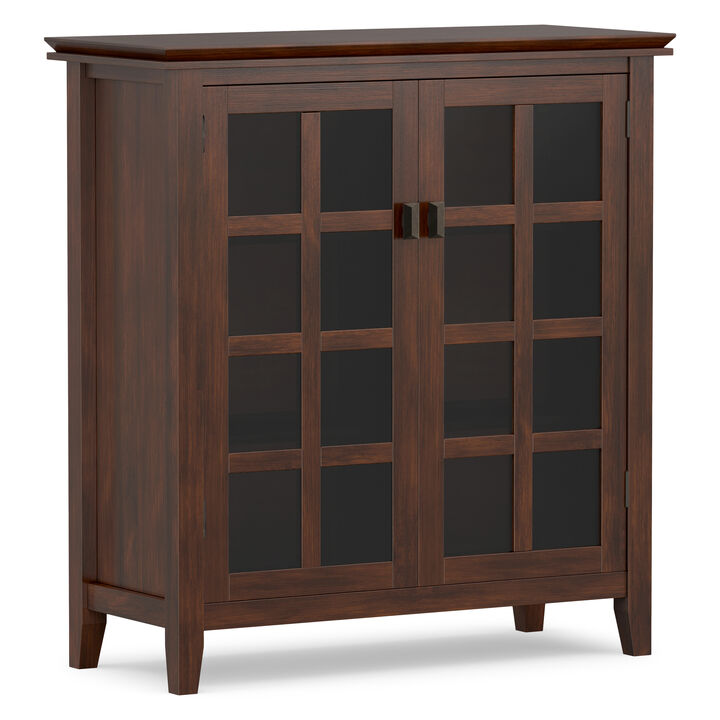 Artisan SOLID WOOD 38 inch Wide Transitional Medium Storage Cabinet in Russet Brown