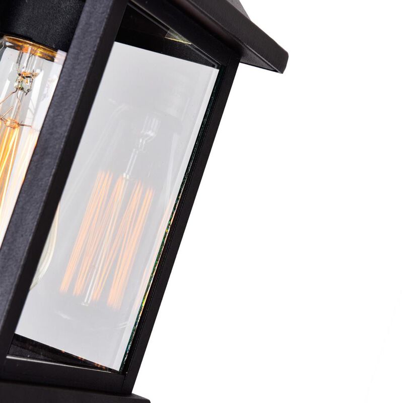 Blackbridge 1 Light Outdoor Black Wall Lantern