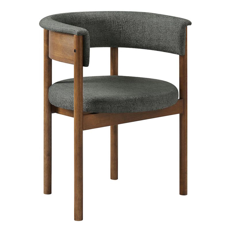 Clea Curved Upholstered Dining Chairs Set Of 2 image number 3