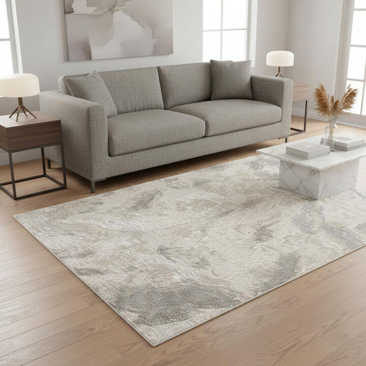 HomeRoots Abstract Area Rug