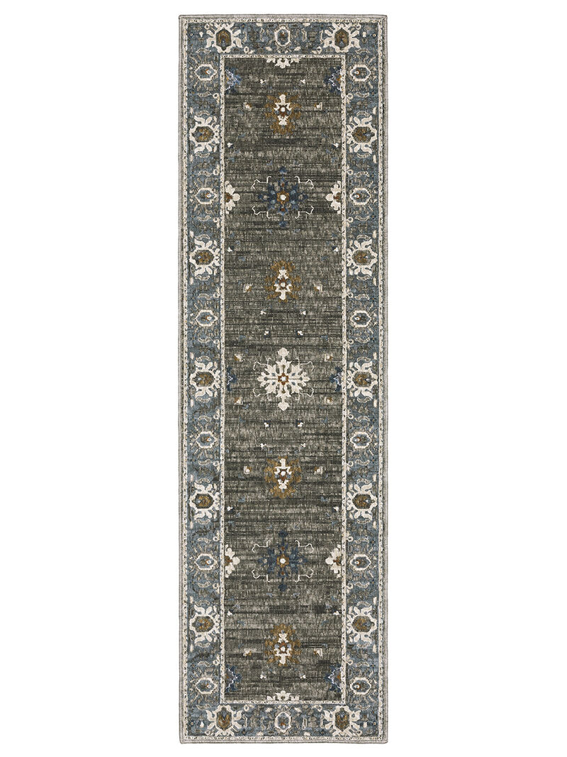 Ellington 2'3" x 7'6" Grey Rug