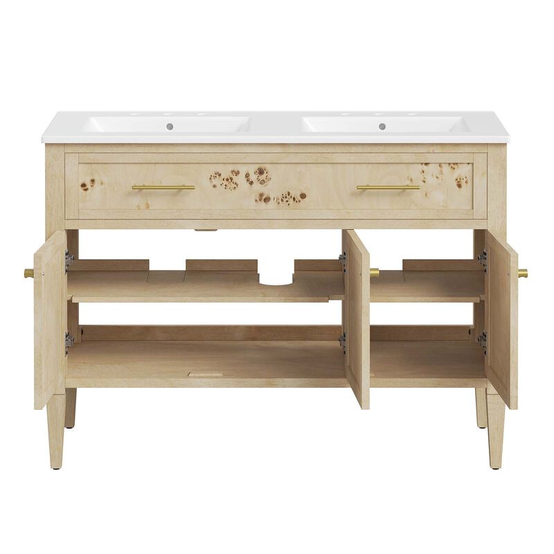 Elysian 48" Double Sink Bathroom Vanity image number 6