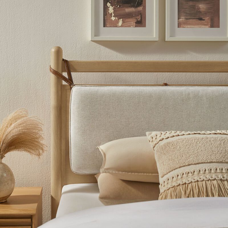 Leni Twin Size Wood Platform Bed Frame image number 9