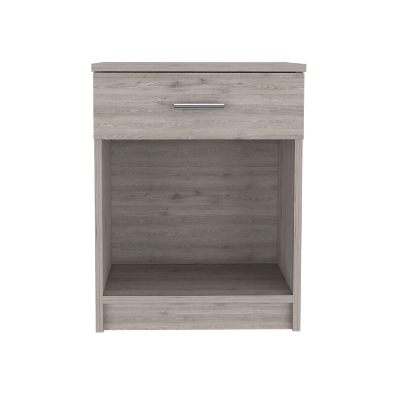 Streamdale Merrimac 1-Drawer 1-Shelf Nightstand Light Grey