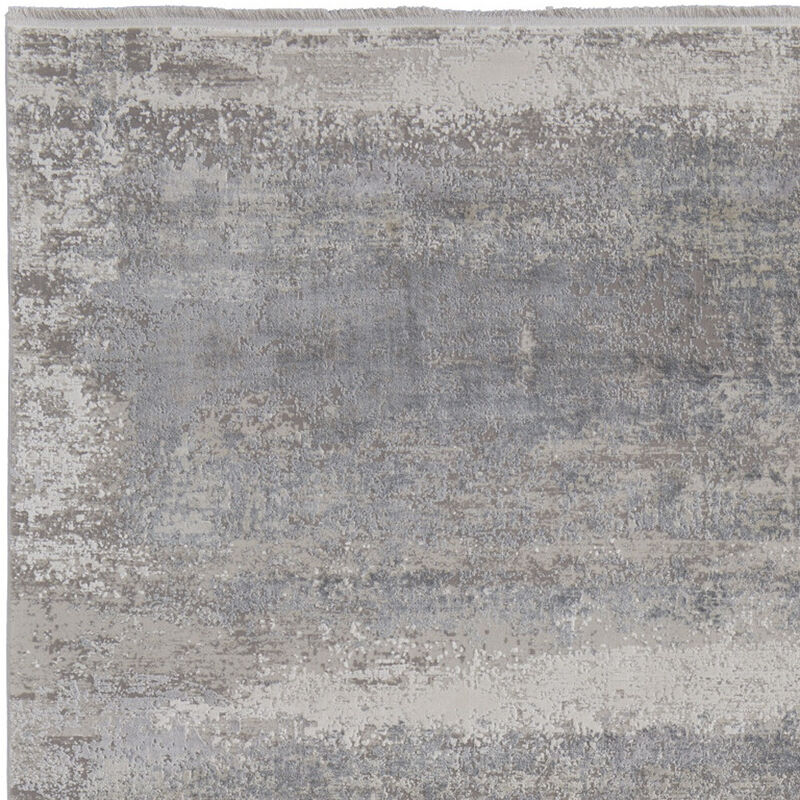 HomeRoots Abstract Power Loom Area Rug With Fringe image number 3