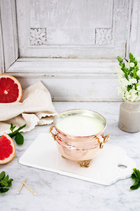 Coppermill Kitchen Vintage Inspired Grapefruit Mint Candle
