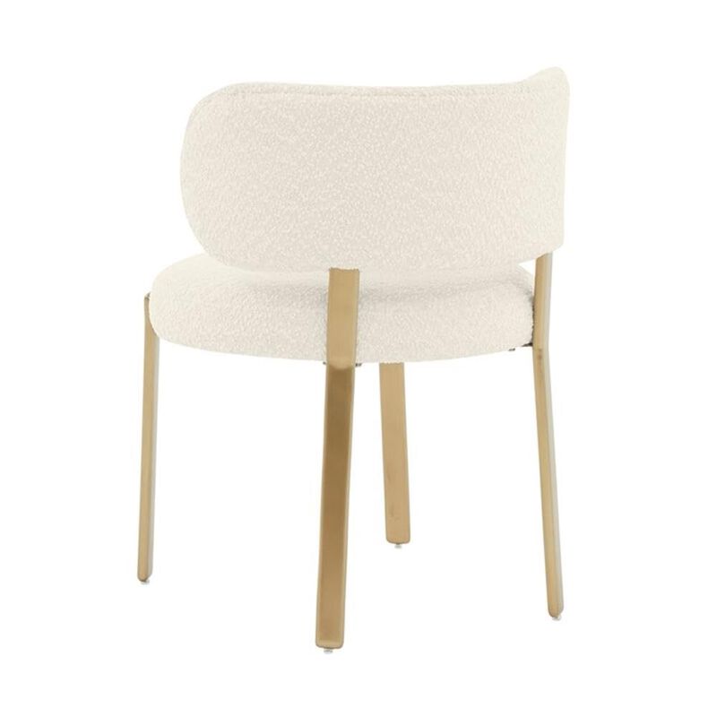 Casafoyer Margaret Cream Performance Boucle Dining Chair image number 4