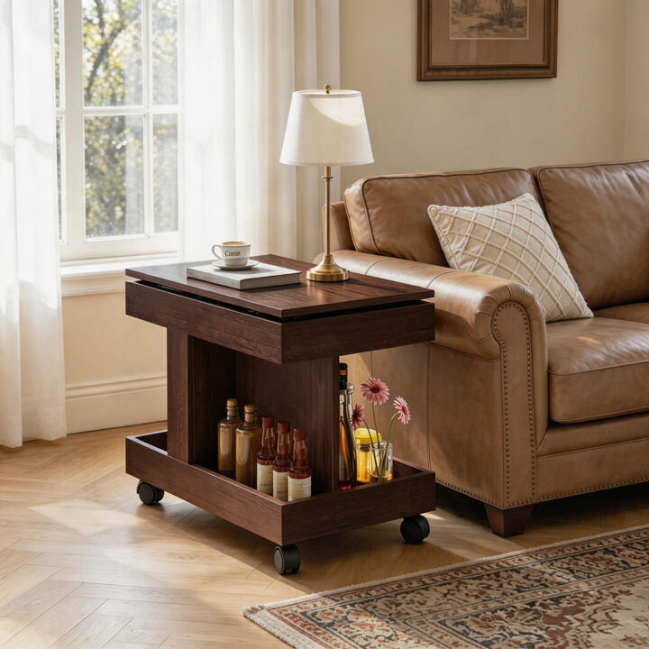 Votfri 360&deg; Rotating Desktop Side Table
