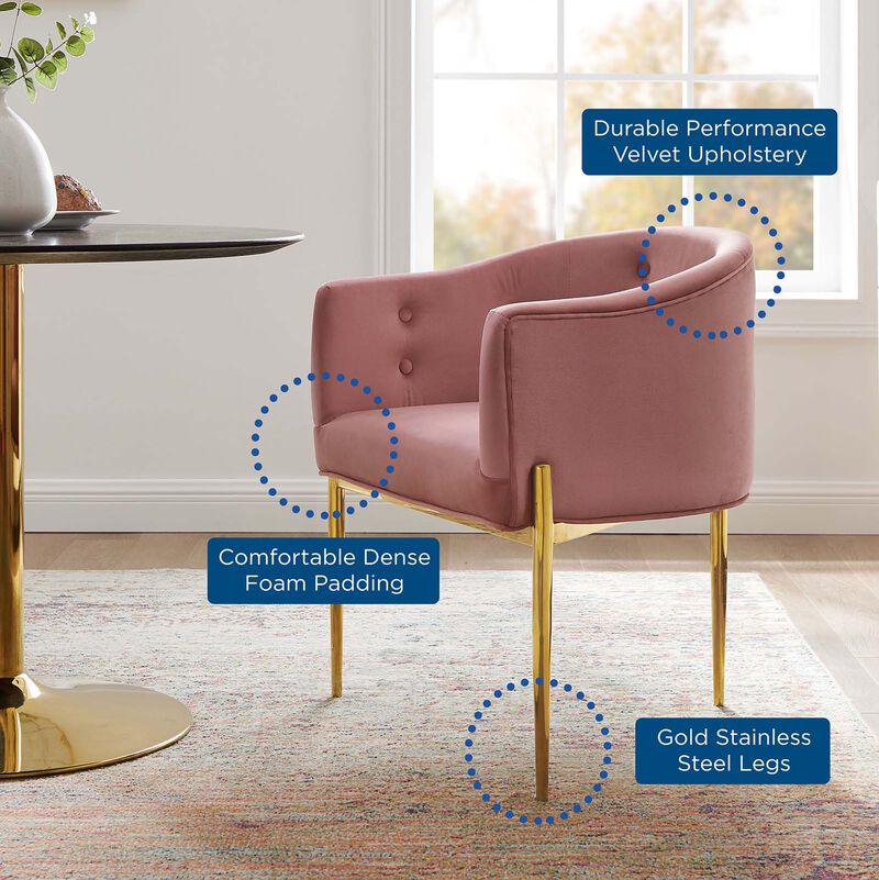 Savour Tufted Performance Velvet Accent Chair image number 6