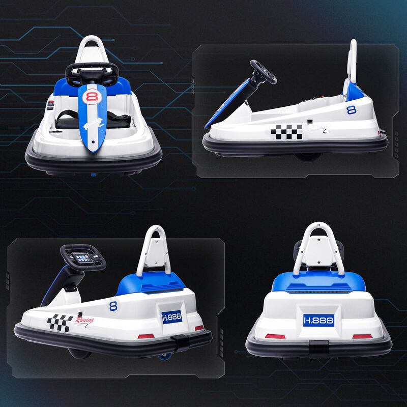 BreeBe Bumper Car for Kids, 360 degree Rotation 6V Electric Ride On Bumper image number 7