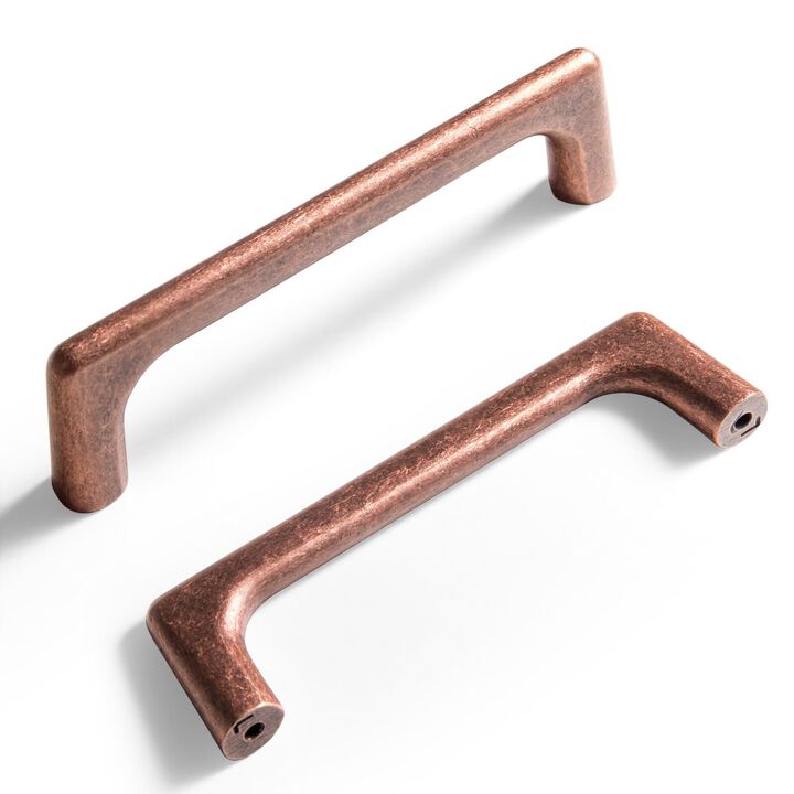 Goo-Ki Antique Copper Cabinet Pull,Retro Zinc Alloy Minimalist Style Cabinet Handle for Drawer,Dresser, Cupboard Wardrobe Cabine