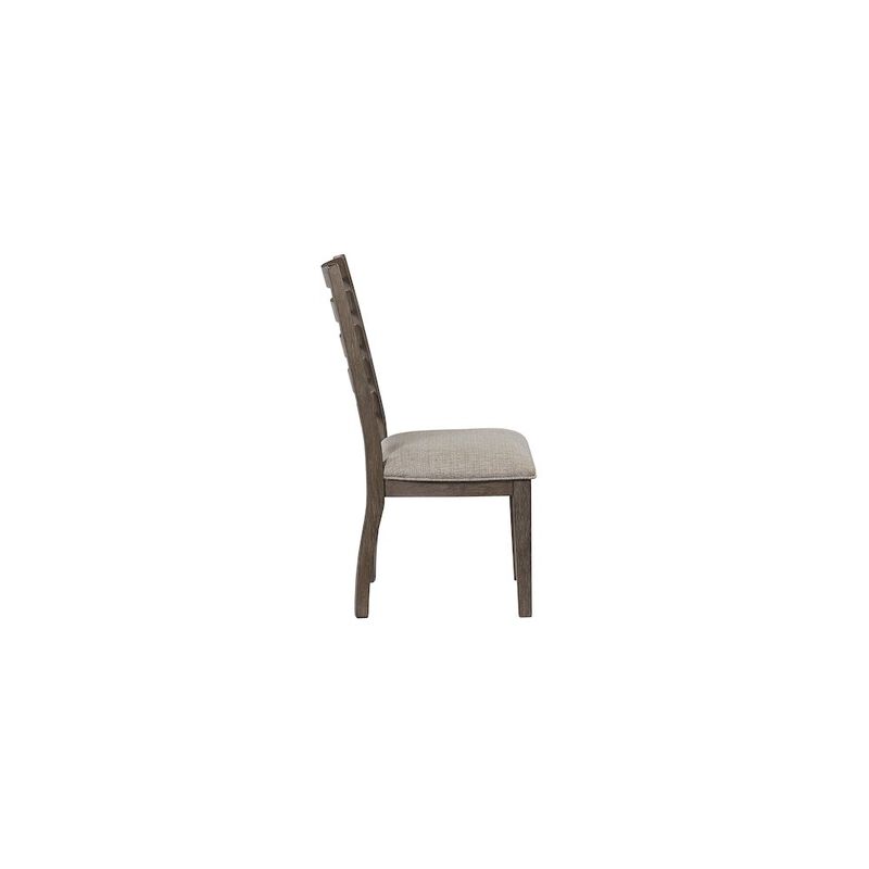 Will Side Chair In Gray / Brown Finish
