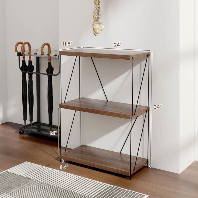 Hivvago Multipurpose Display Rack with Metal Frame-34 inches