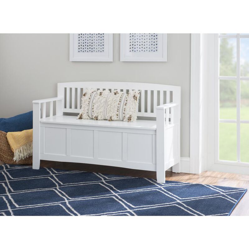 Linon Cynthia Storage Bench White image number 6
