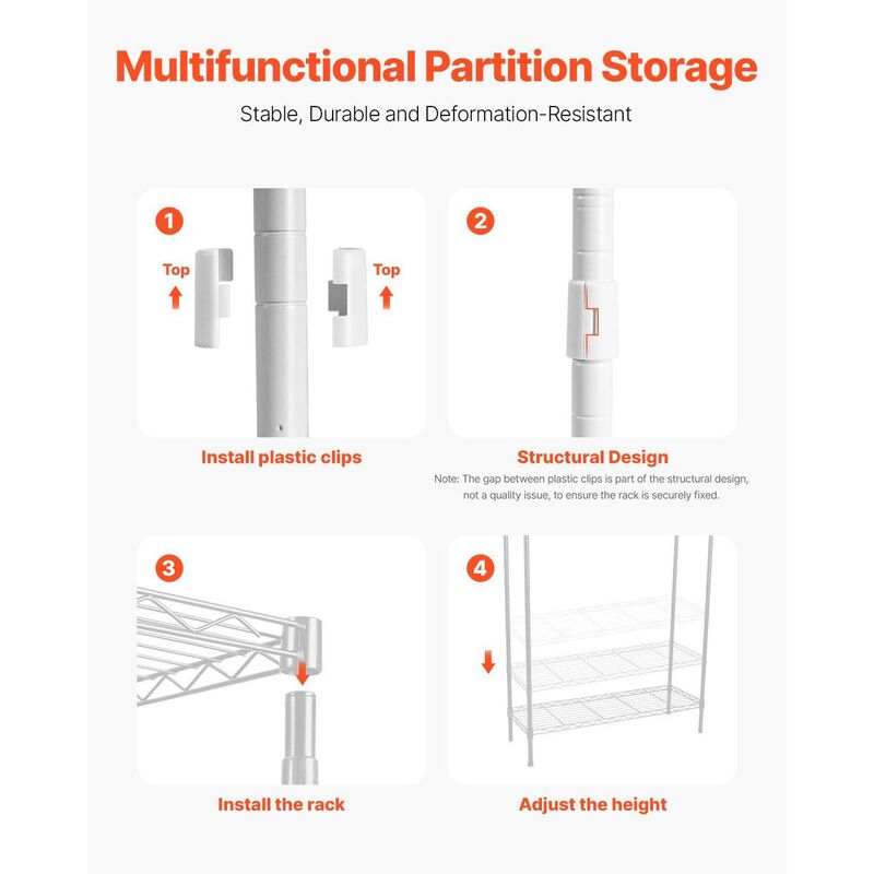 Laundry Room Storage Rack Over Washer Dryer with Hanging Rod and Hooks image number 7