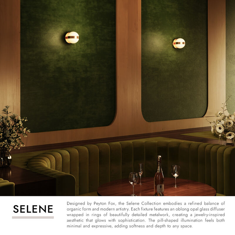Selene 5-in Damp-Rated Dimmable LED Wall Sconce image number 6