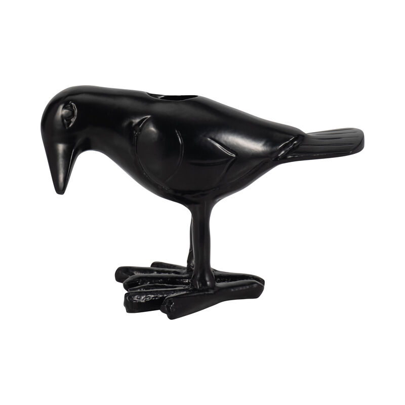 6" Crow Taper Candle Holder image number 0