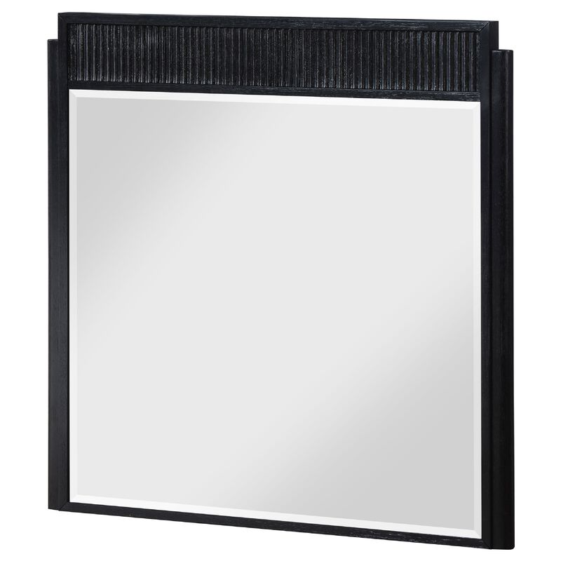 Jack Dresser Mirror, Black Wood, Molded Frame Design, 36 Inch image number 2