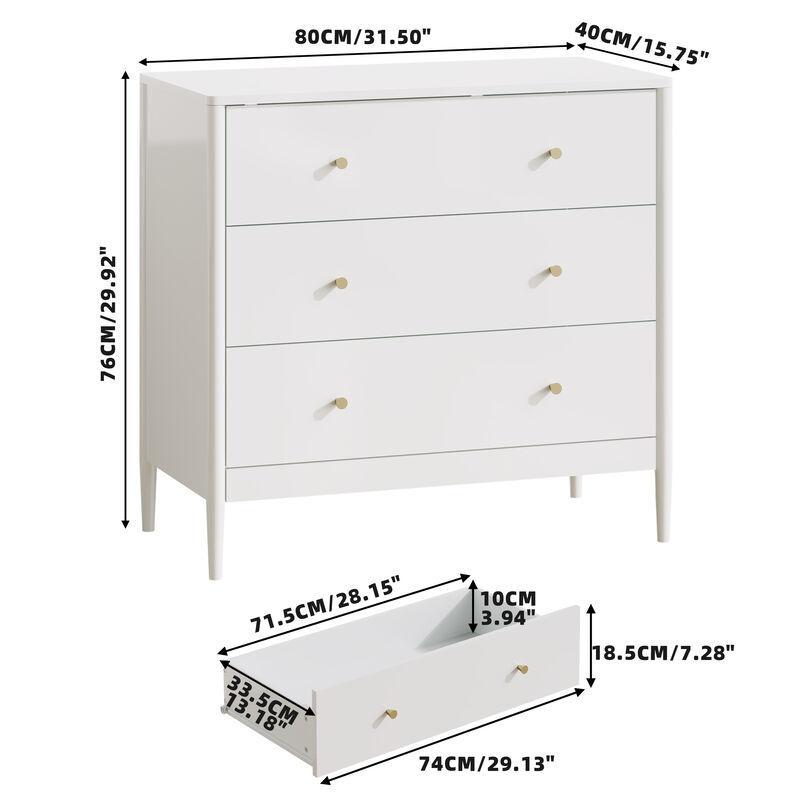 Flovad 3 Drawer Dresser Chest image number 6