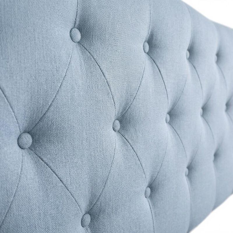FurniFact Upholstered Twin Headboard with Soft Fabric and Sturdy Frame image number 4