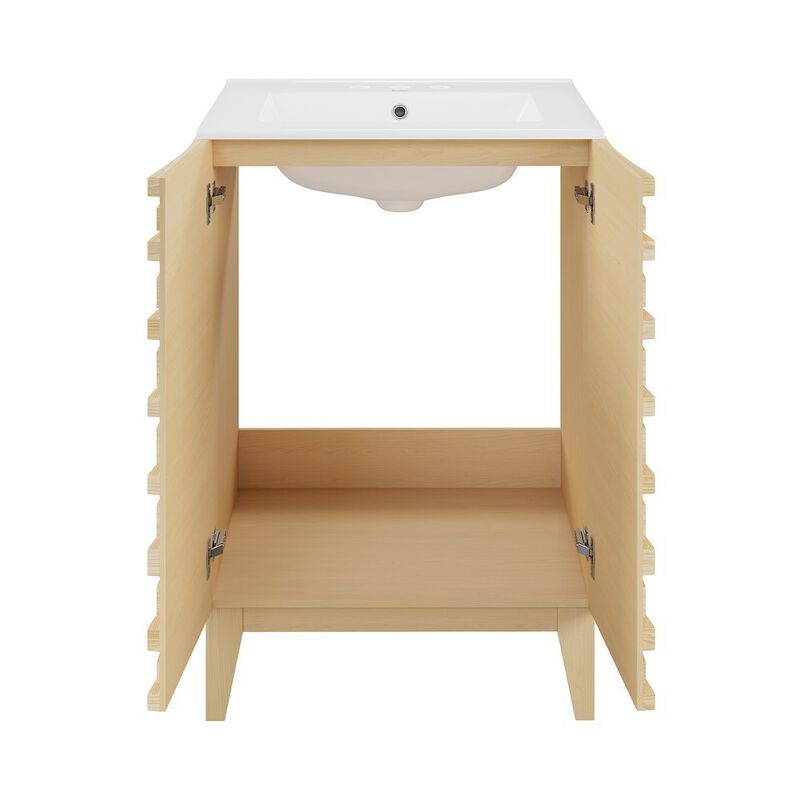 Cascade 24 in. Bathroom Vanity with 3-Hole Ceramic Sink Top image number 4