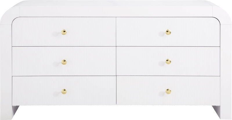 Meridian Furniture Artisto White Dresser image number 4