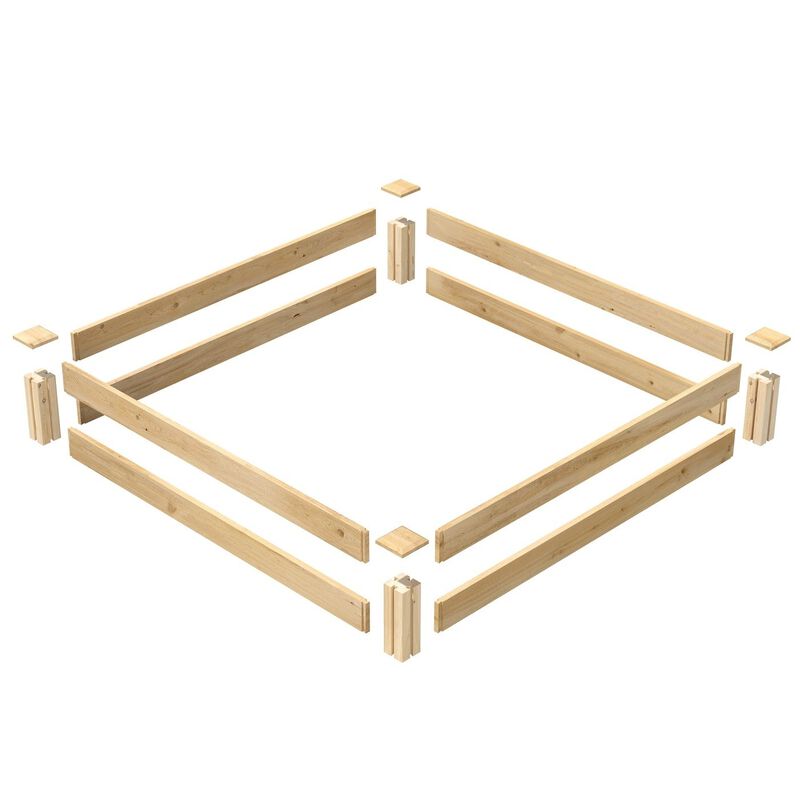 Premium Cedar Raised Garden Bed – Weather-Resistant Wooden Planter for Outdoor Gardening