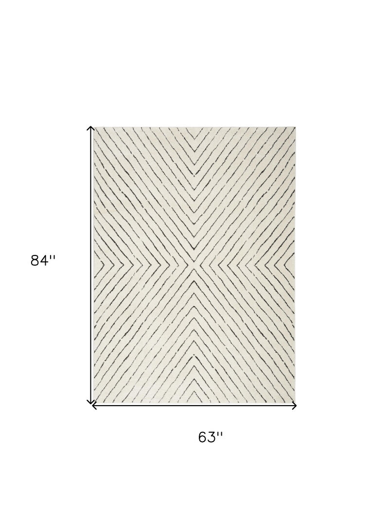 HomeRoots Abstract Area Rug image number 3