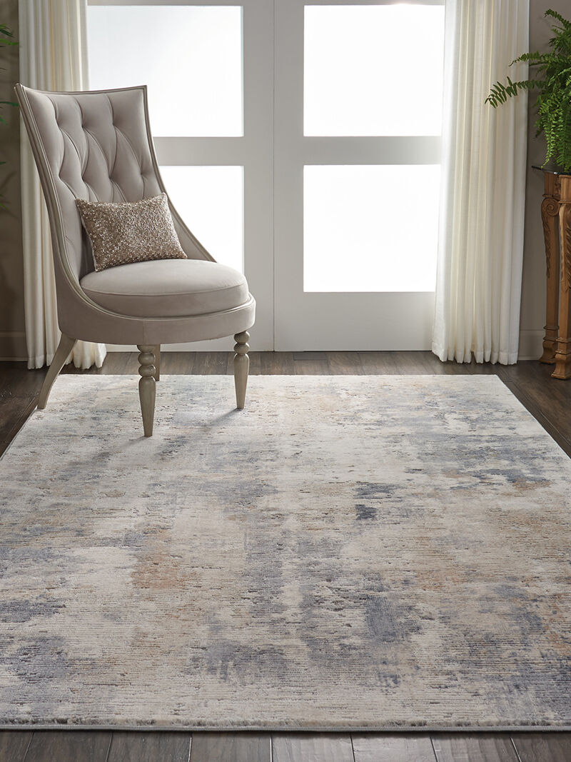 Rustic Textures RUS05 Beige/Gray 3'11" x 5'11" Rug