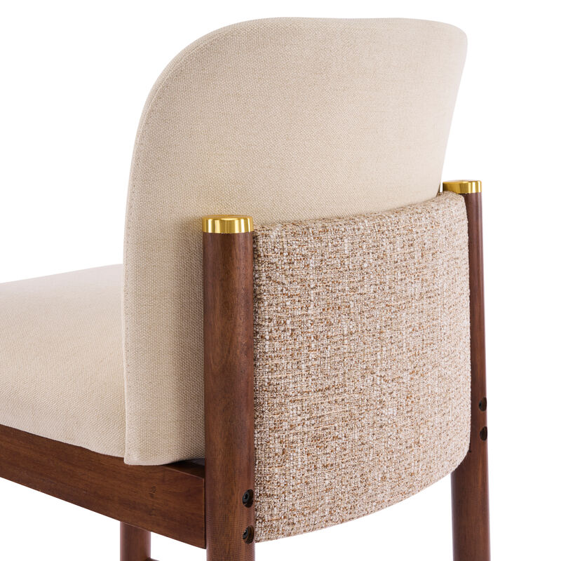 Christopher Knight Home Iven Modern Rubberwood Upholstered Counter Stools (Set of 2) image number 8