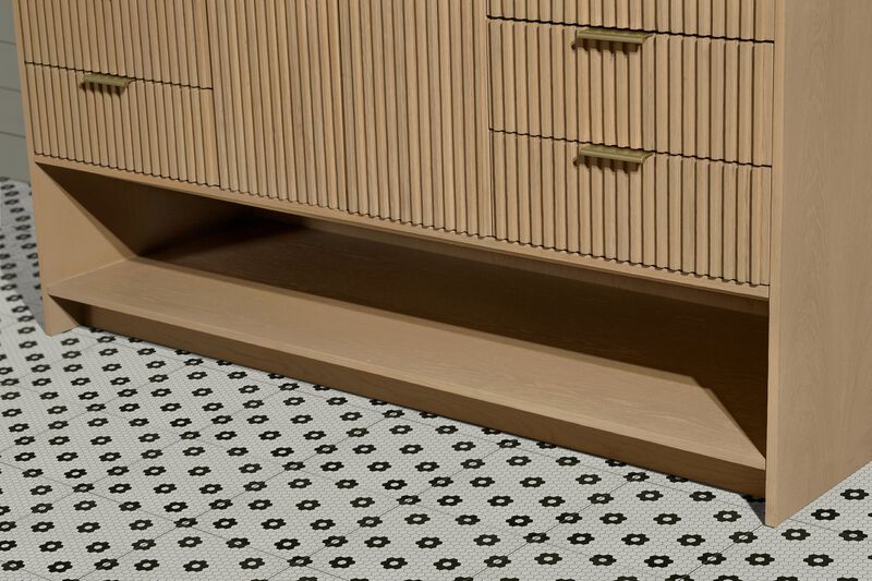 Diego 60" Bathroom Vanity Oak image number 9