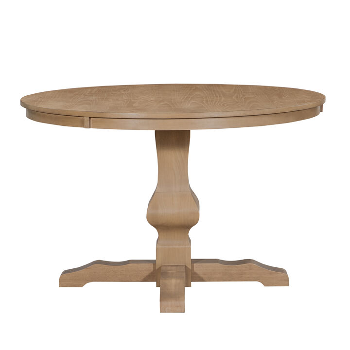 Christopher Knight Home Remuda Rustic Wood Round Dining Table with Pedestal Leg