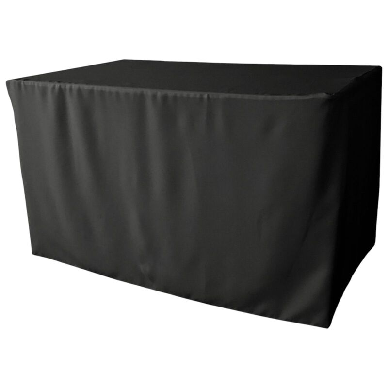 Polyester Poplin Stretch Fitted Table Cover 48 x 30 Inch for Parties & Events image number 0