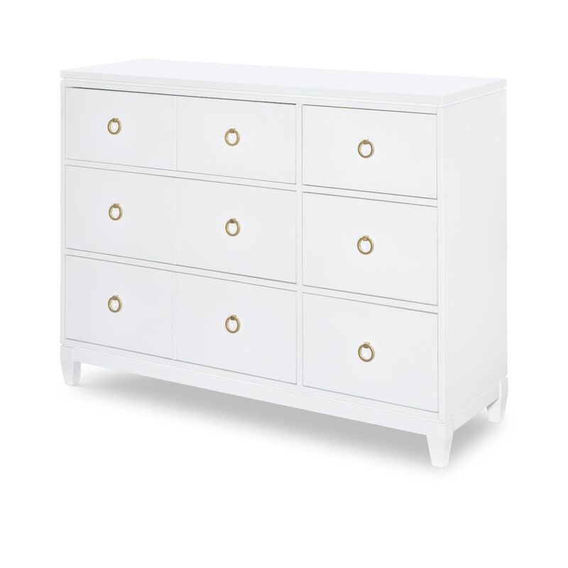Legacy Classic Summerland 6-Drawer Dresser with Jewelry Tray - RSF - Felt Lined Top Drawer