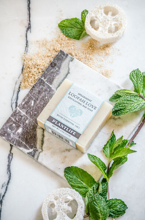 Plantlife Bar Soap - Loofah Love Spearmint 2 Pack