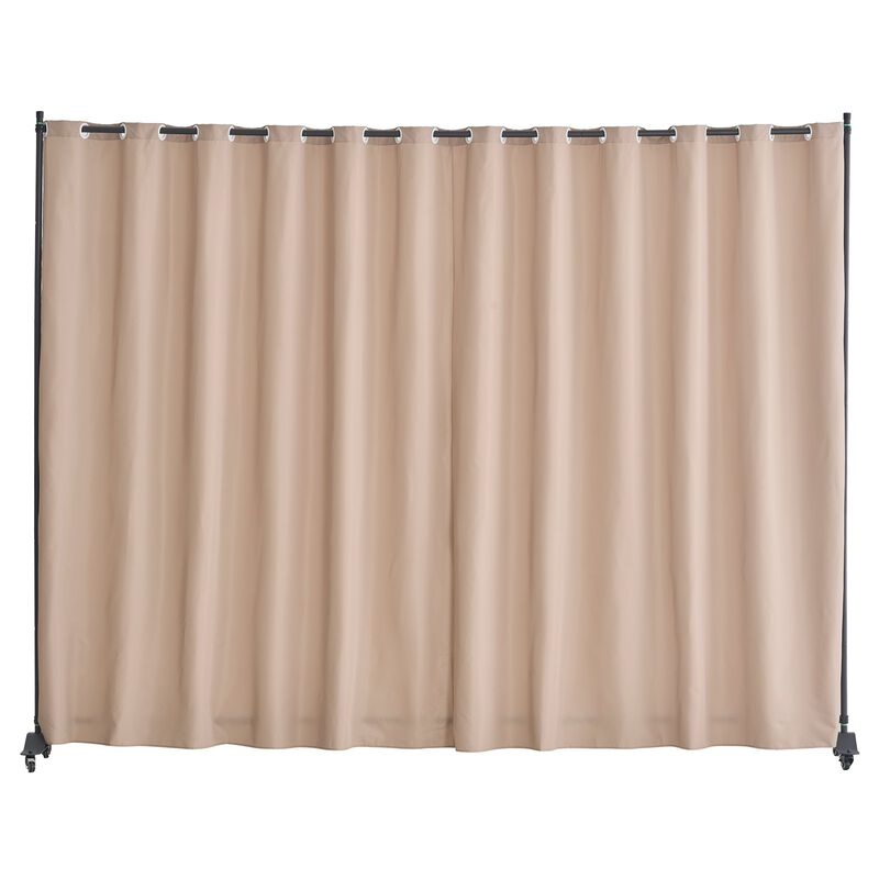 Freestanding Room Divider with Wheels for Office Bedroom and Study image number 0