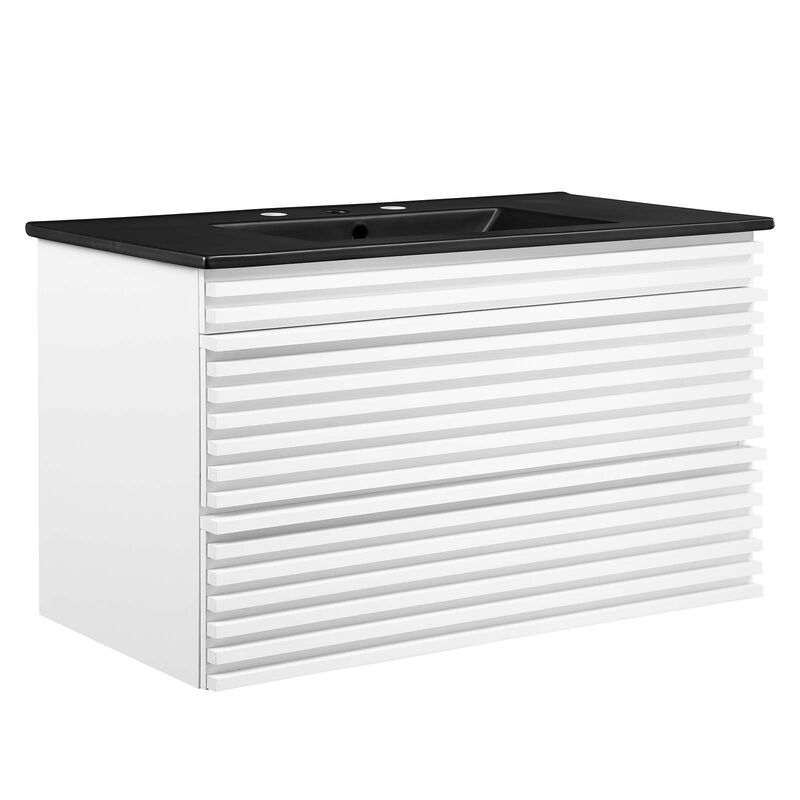 Render 36" Wall-Mount Bathroom Vanity image number 2