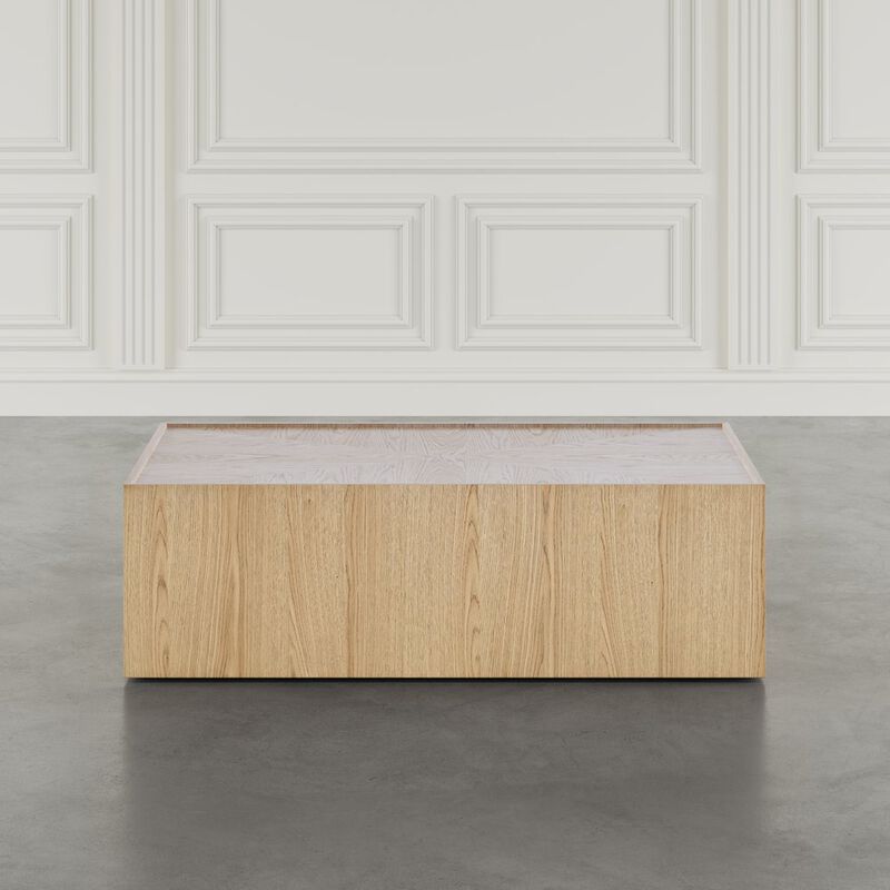 Jofran Laurel Creek Modern Contemporary 52 Block Coffee Table with Hidden Casters