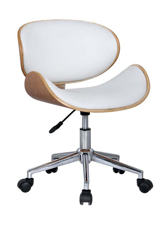 Office Chair with wood seat and PU cushion