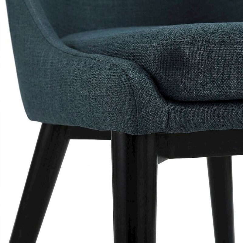 Fabric-Upholstered Dining Chair with Cushioned Seat image number 6