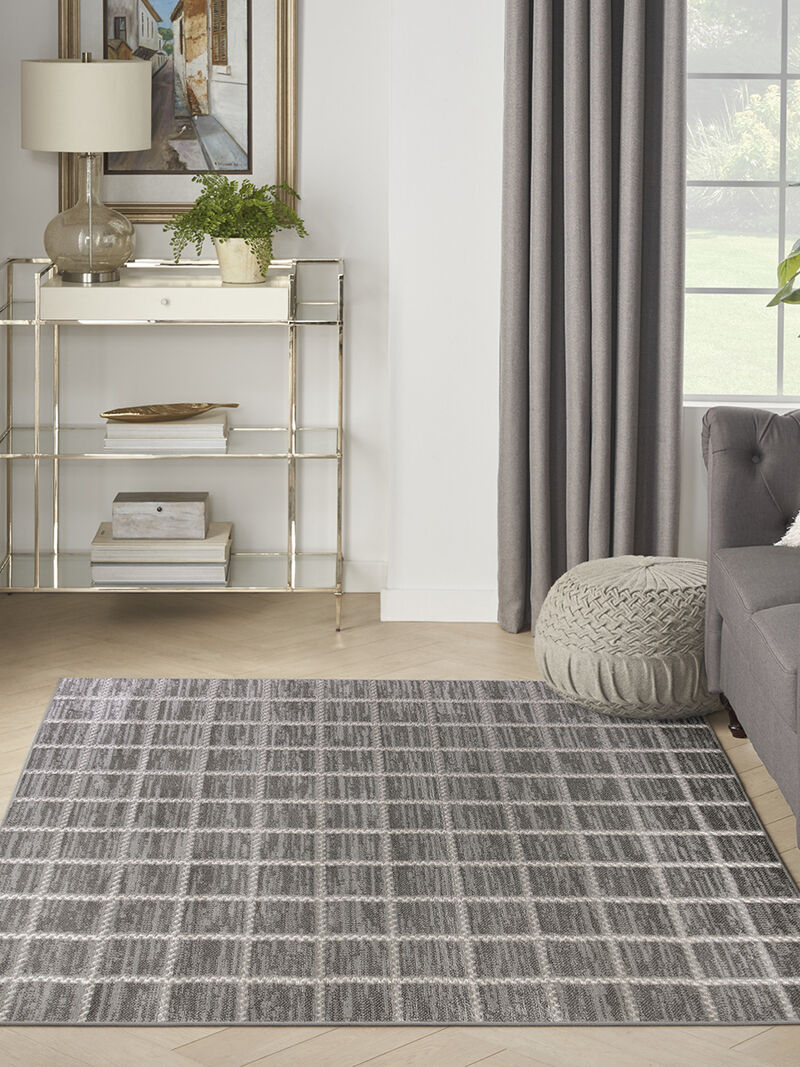 Serenity Home SRH05 Gray/Ivory 5'3" x 7'3" Rug image number 1