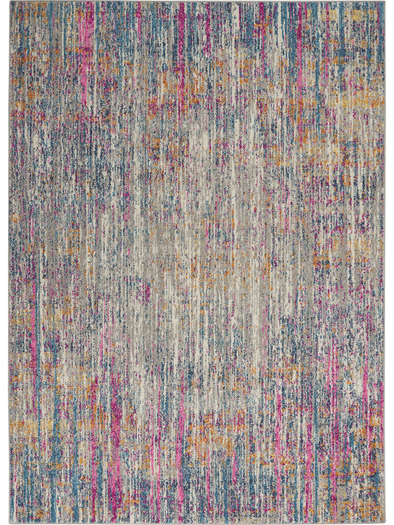 Passion PSN09 Ivory/Multicolor 5' x Round Rug image number 0