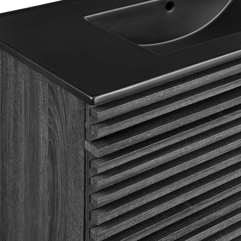 Render 36" Wall-Mount Bathroom Vanity image number 6