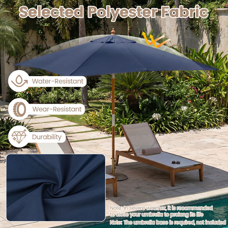 7 fabric patio umbrella AMMSUN 7ft with Fringe Outdoor Tassel Umbrella UPF50+ Premium Steel Pole and Ribs Push Button Tilt, Navy Blue Stripes : Patio, Lawn & Garden This umbrellas simple manual SAFAVIEH Milan 7-1/2 ft. Aluminum